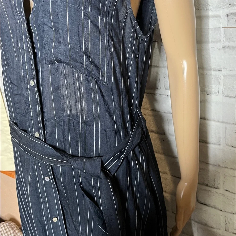 Vince drapey stripe shirtdress - Picture 9 of 12